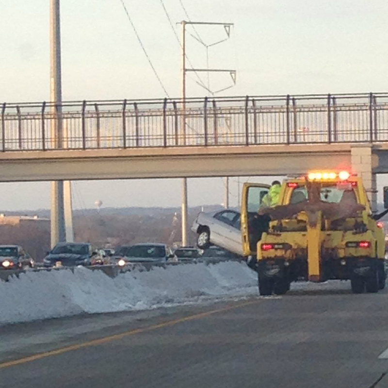 Illustration for article titled Spotted on a Madison, WI highway median: